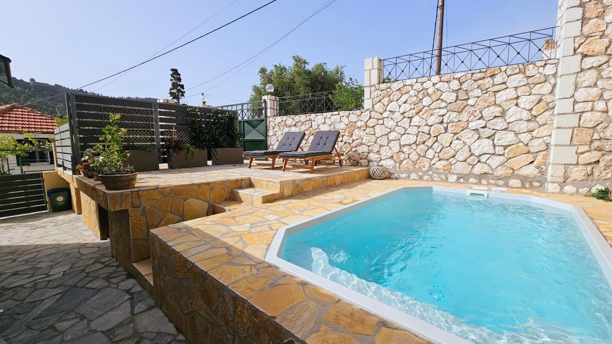 Villa Apoplous With Pool Асос Экстерьер фото